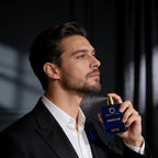 Crimson Alibi 50ml men's perfume bottle luxury fragrance